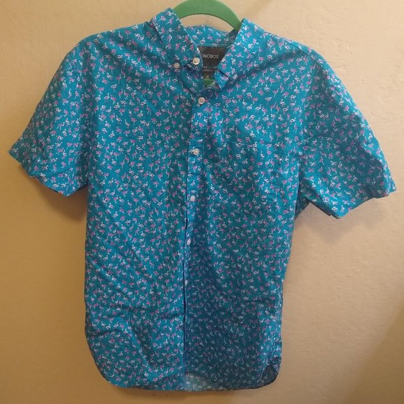 Bonobos Other - EUC Bonobos Short-Sleeve Flamingo Shirt sz M